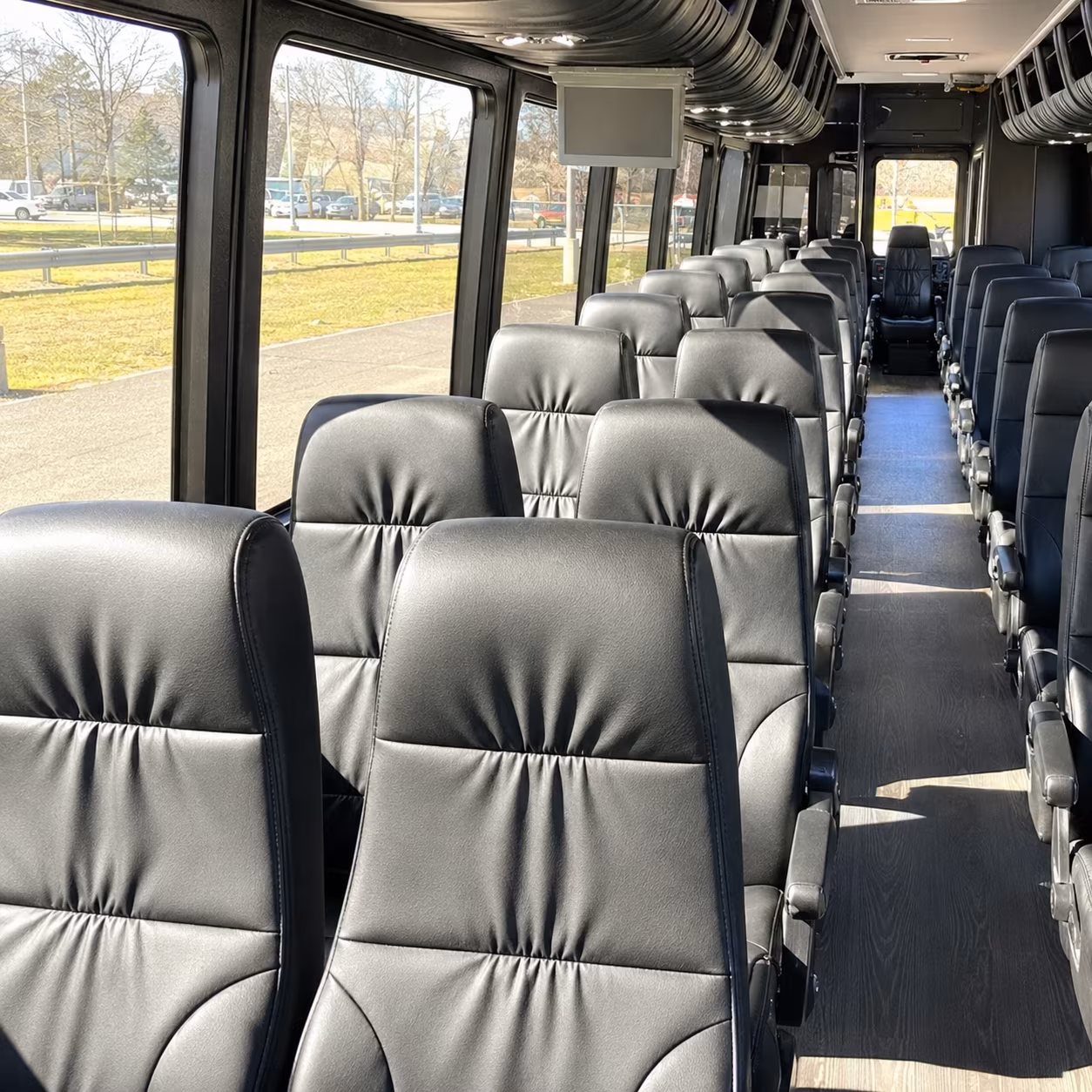charter buses for guests flying into ontario international airport