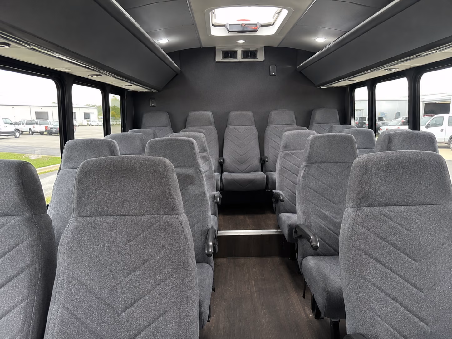 chino hills 15 passenger minibus inside