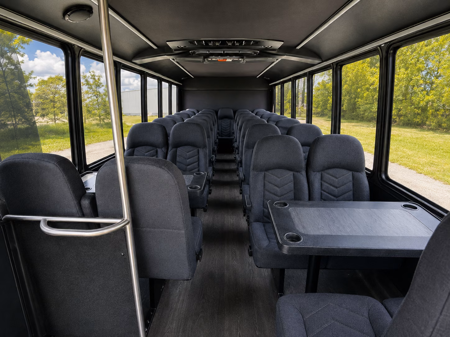 chino hills 18 passenger minibus inside