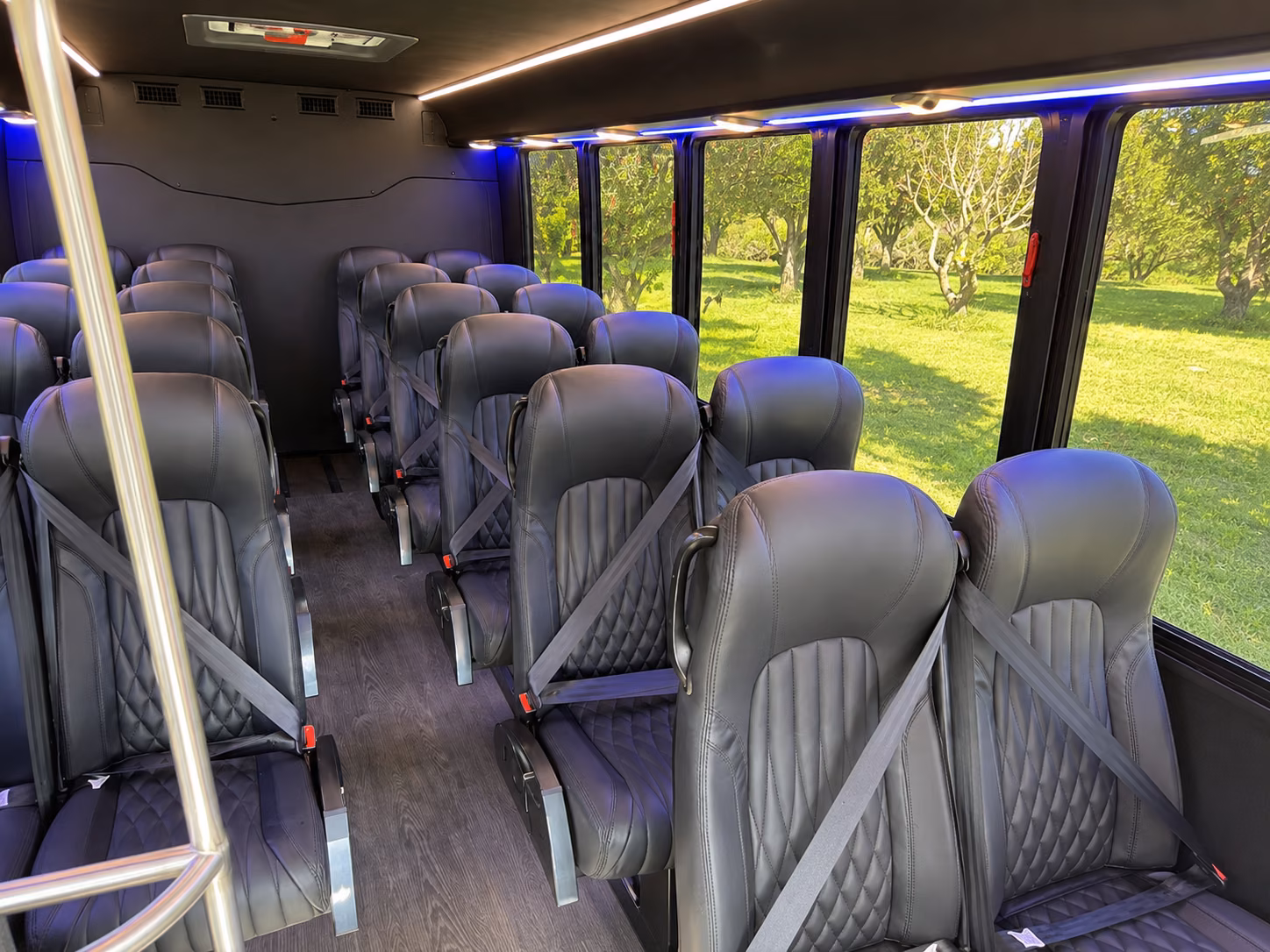 chino hills 18 passenger minibus interior