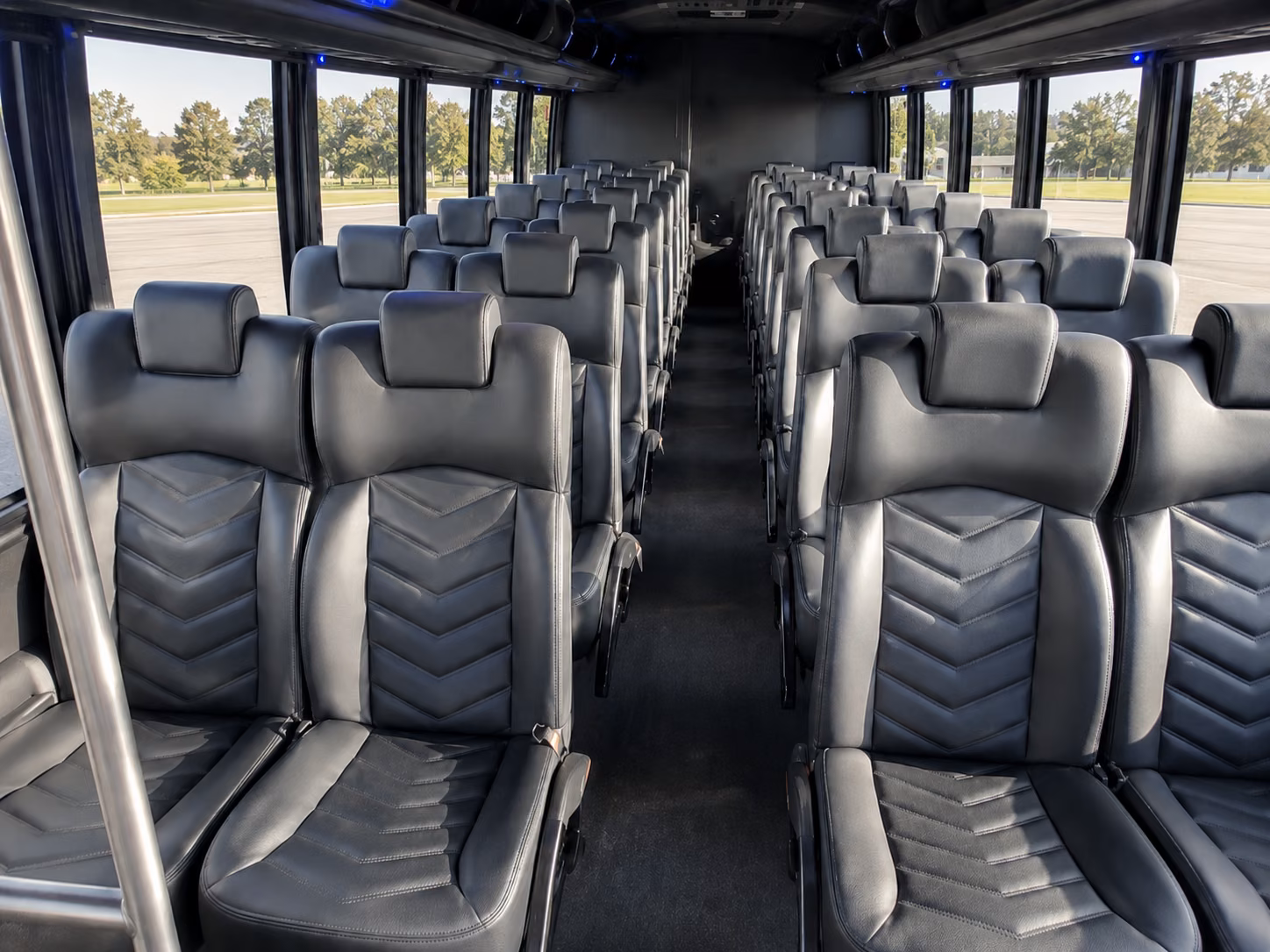 chino hills 20 passenger minibus inside