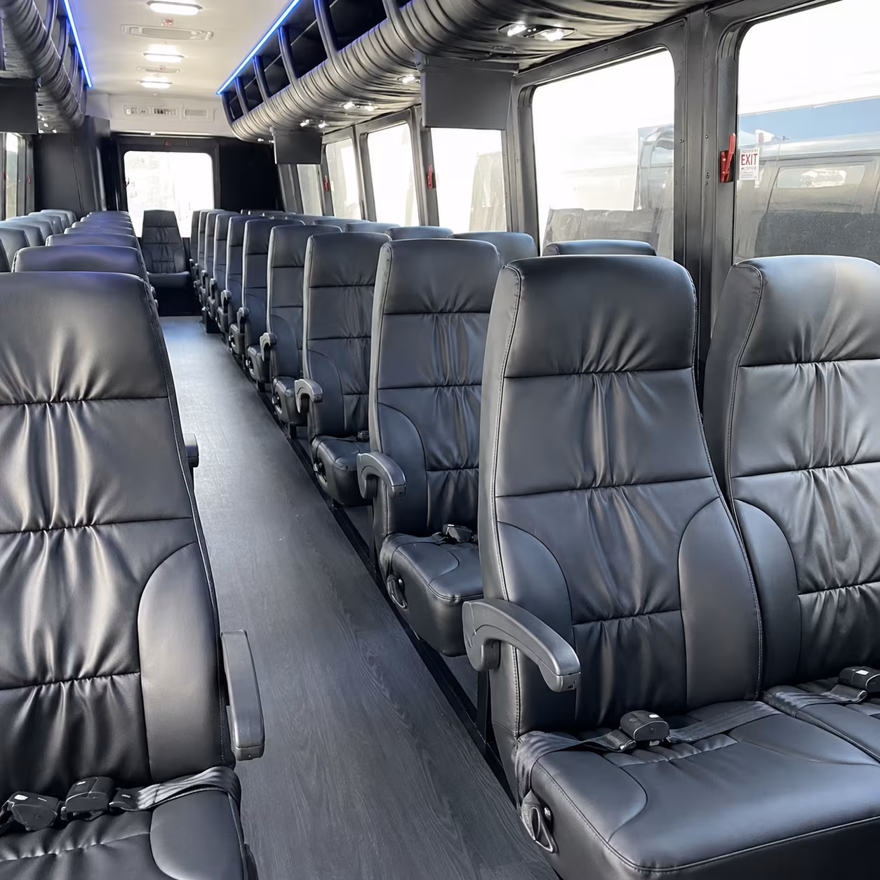 chino hills 28 passenger minibus interior