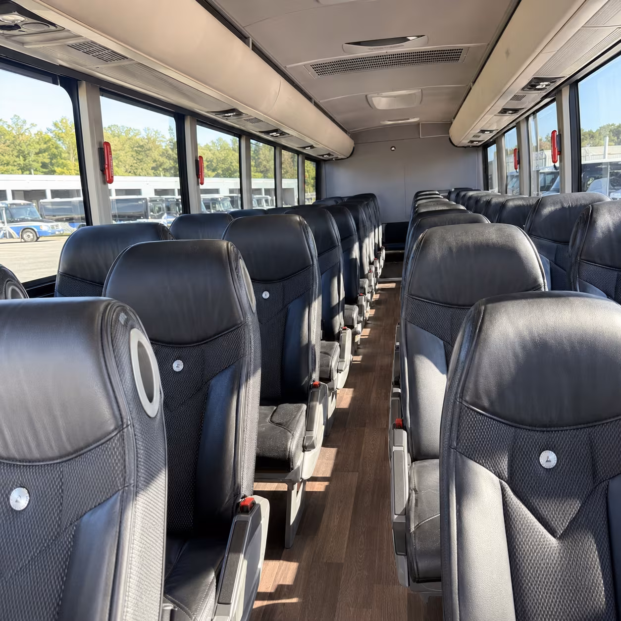 chino hills 56 passenger charter bus interior