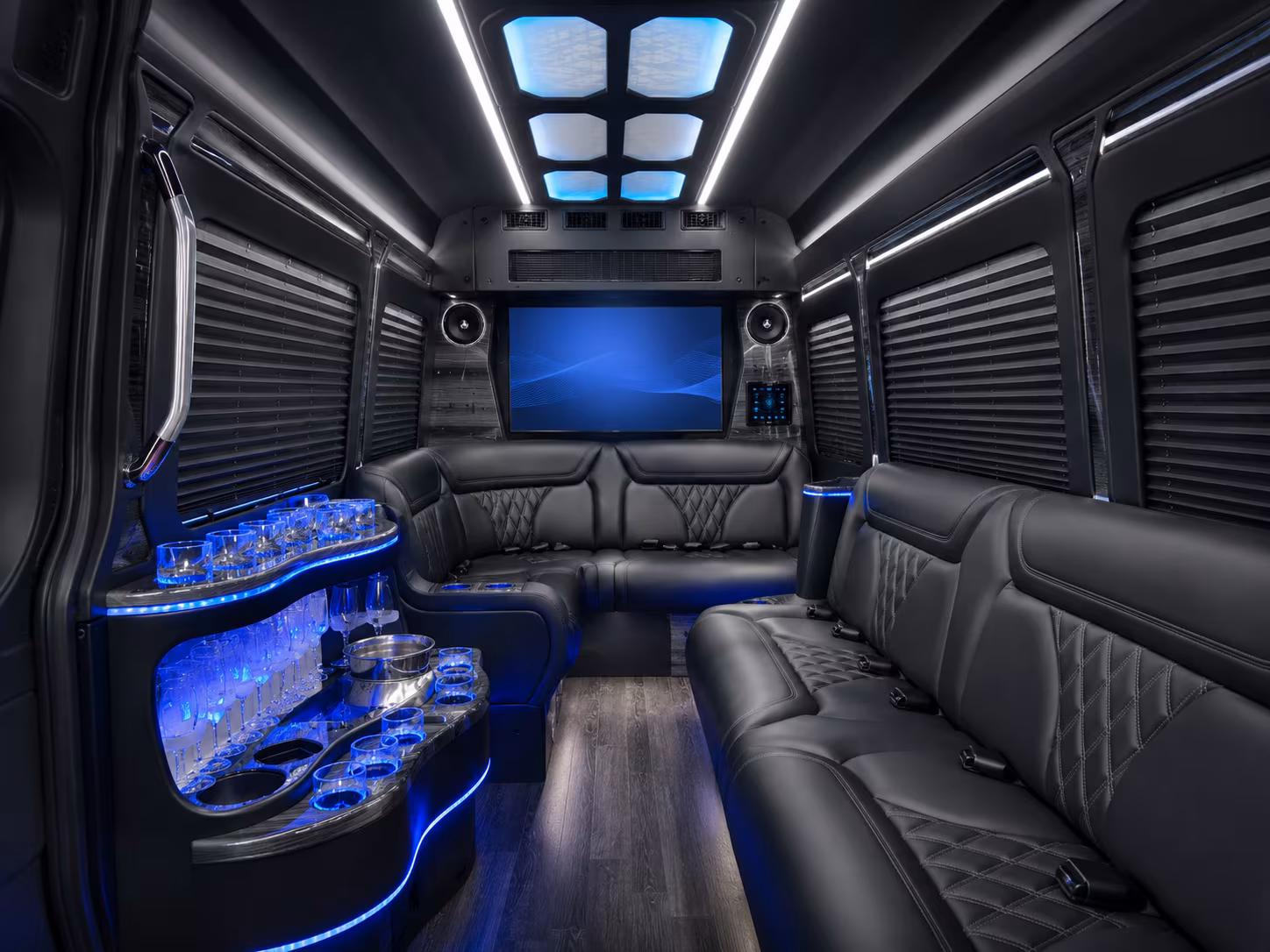 chino hills sprinter limousine interior