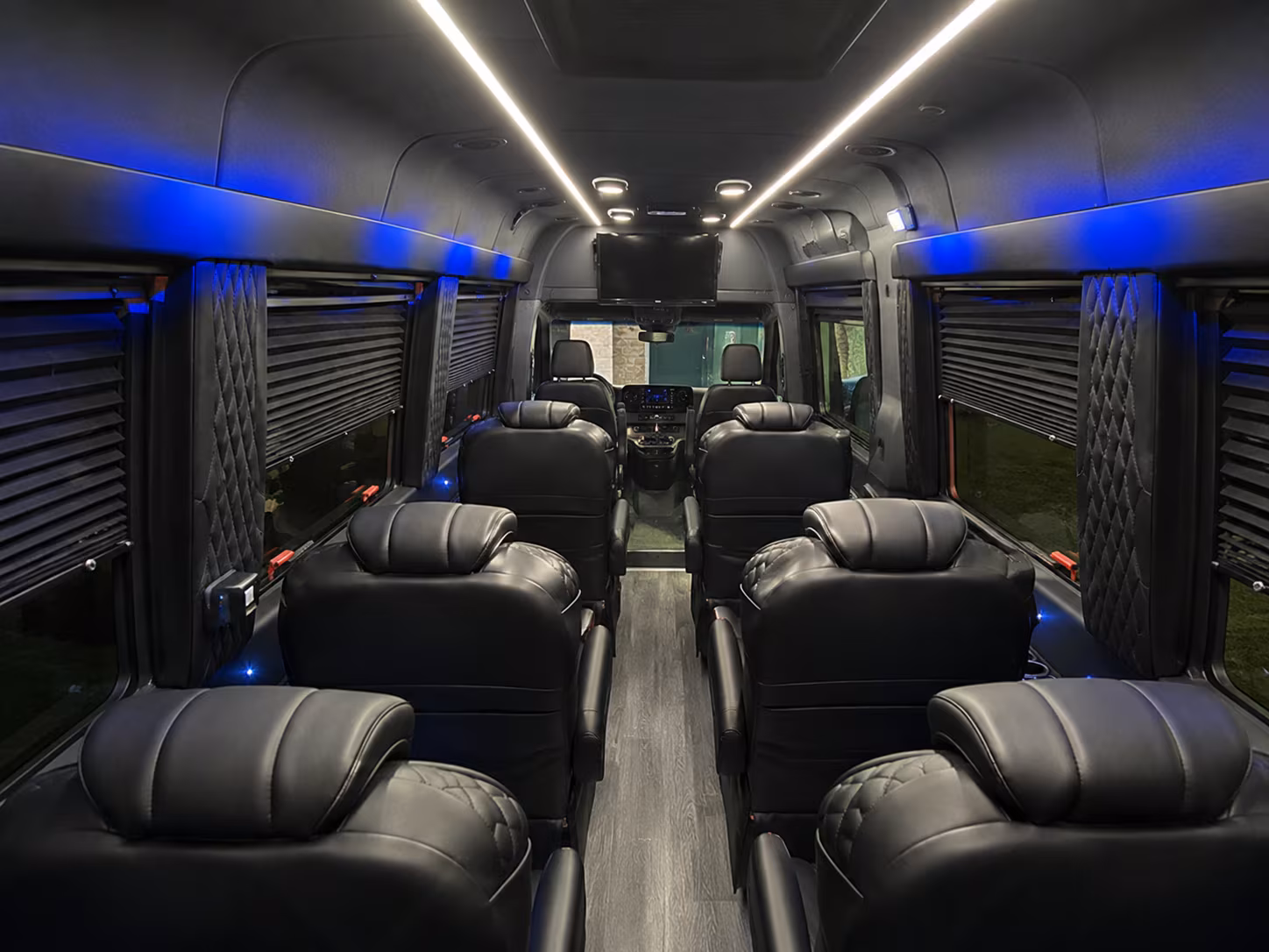 chino hills sprinter van with driver inside