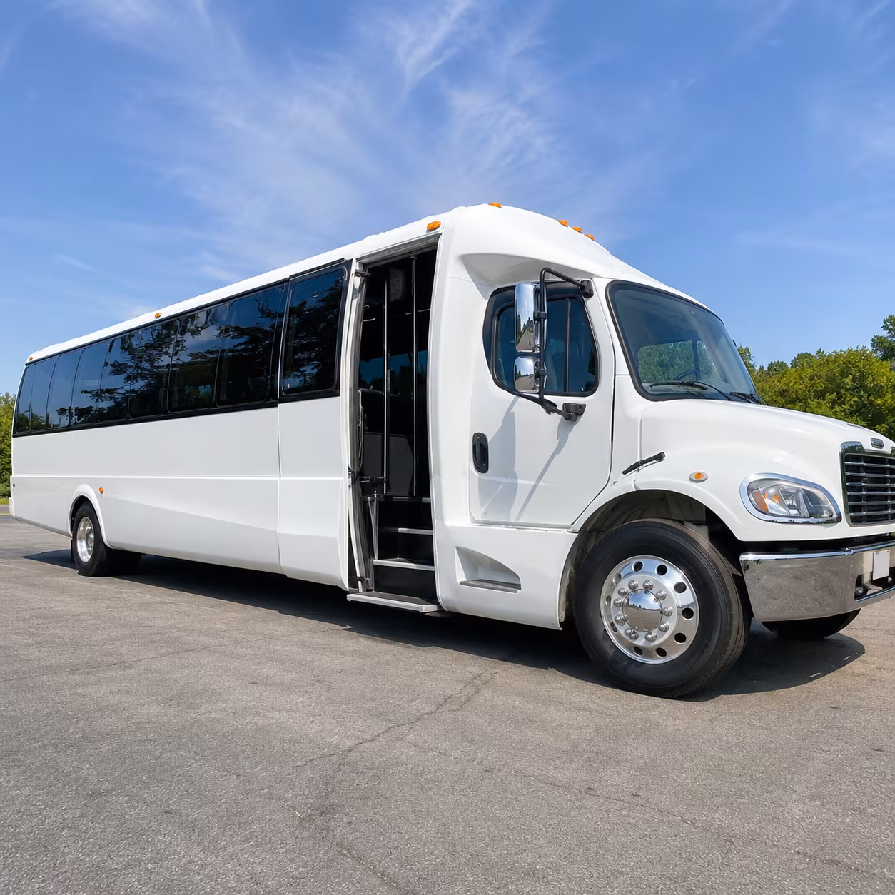 corporate event and conference shuttle buses in chino hills